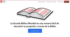 Desktop Screenshot of escuelabiblicamundial.org