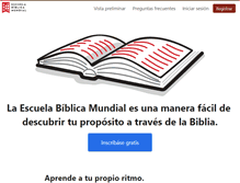 Tablet Screenshot of escuelabiblicamundial.org